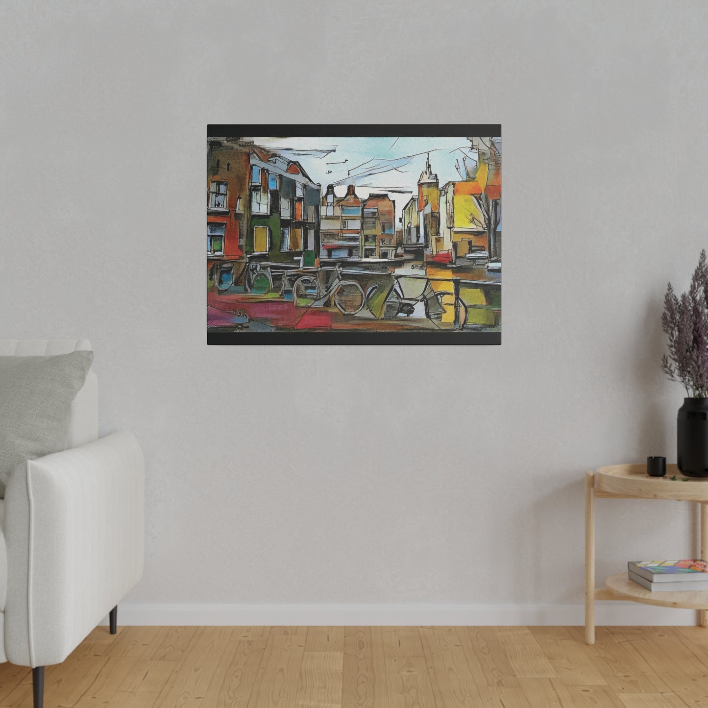 Walks in Amsterdam Canvas  Printify