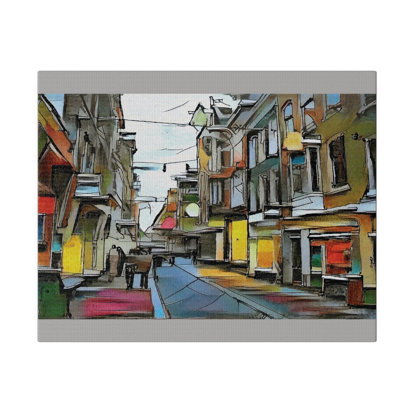 On The High Street Canvas Printify