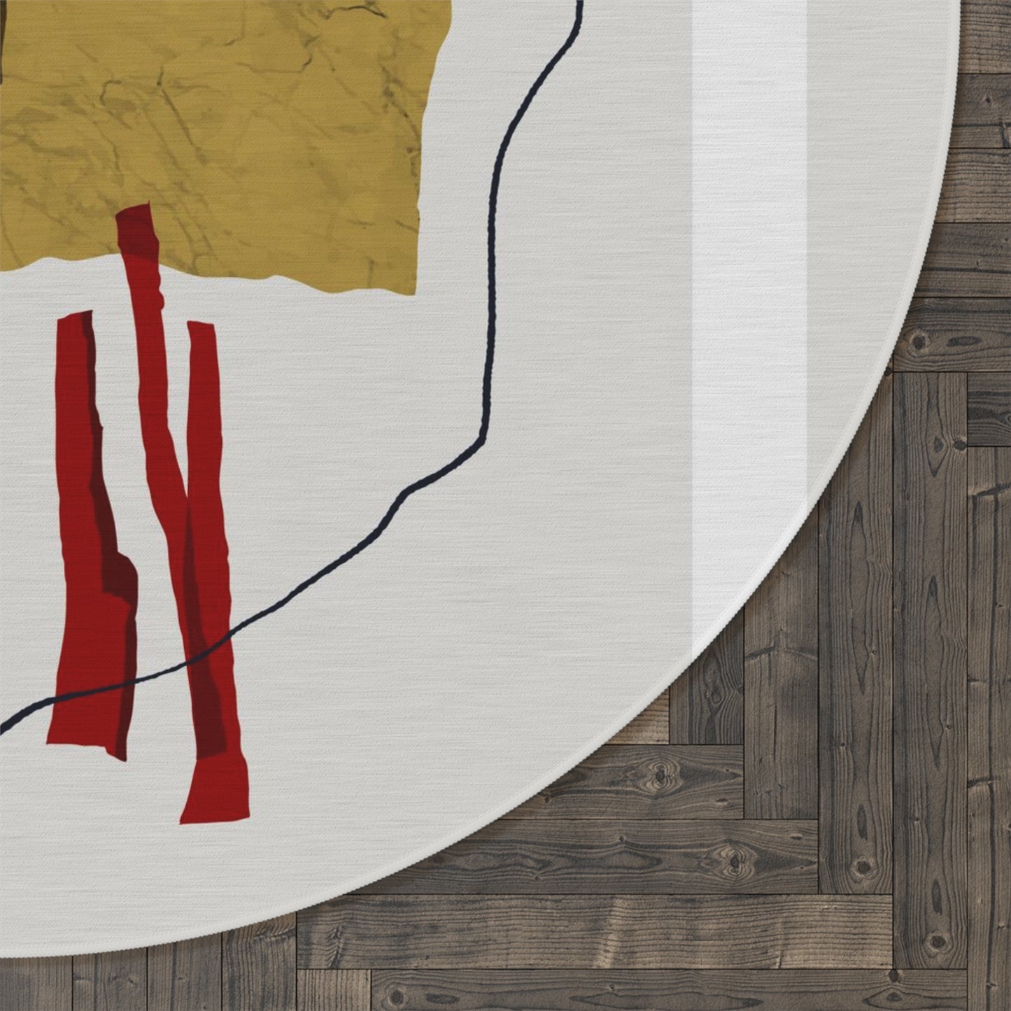Abstract Round Rug Printify