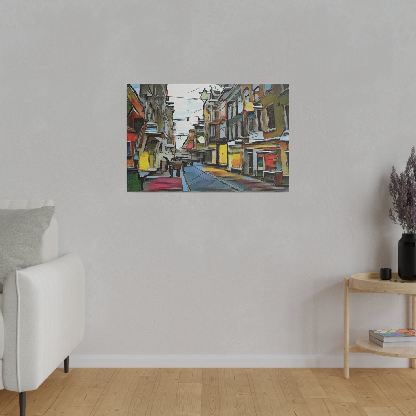 On The High Street Canvas Printify