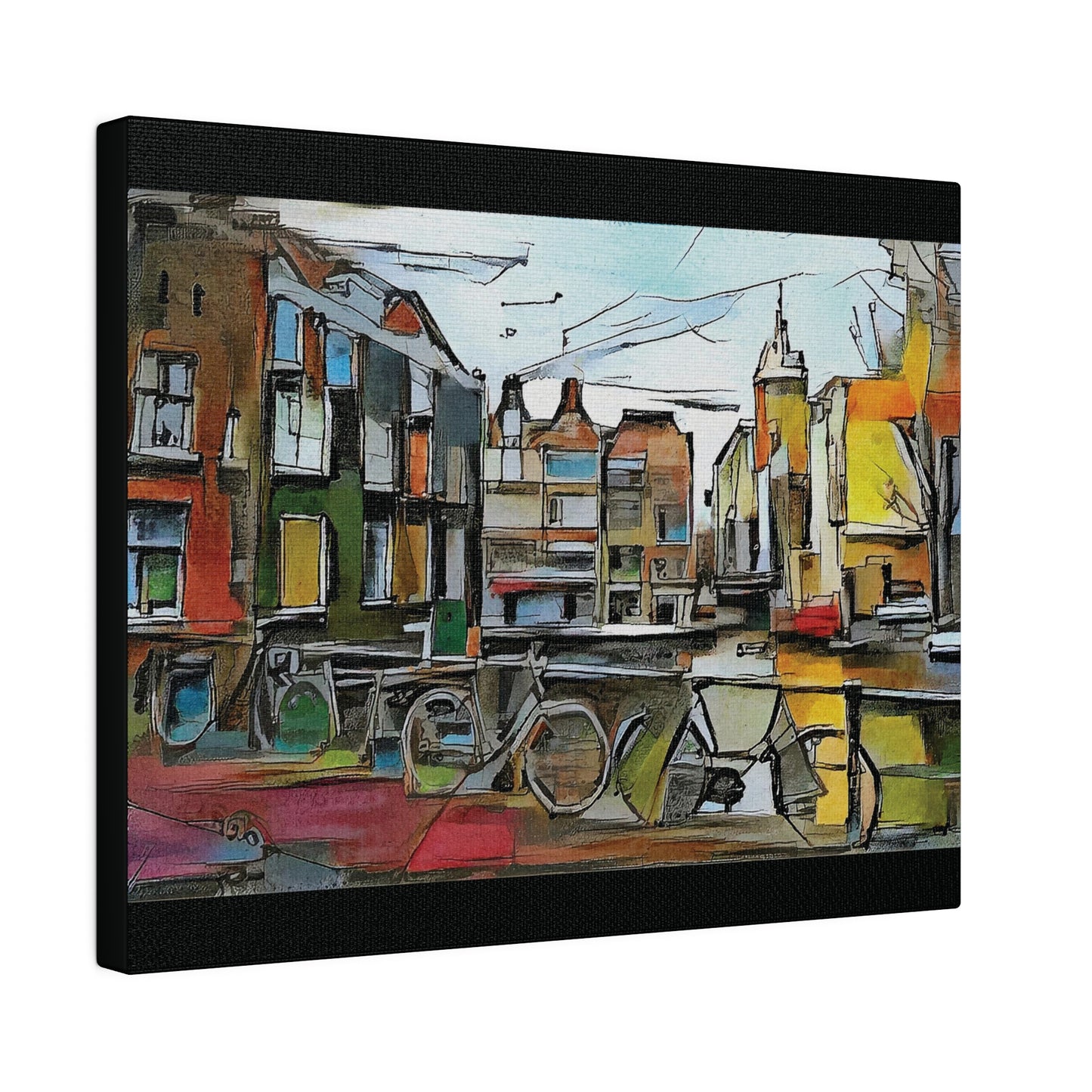 Walks in Amsterdam Canvas  Printify