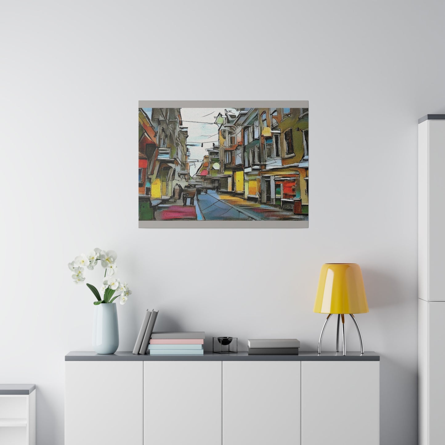 On The High Street Canvas Printify
