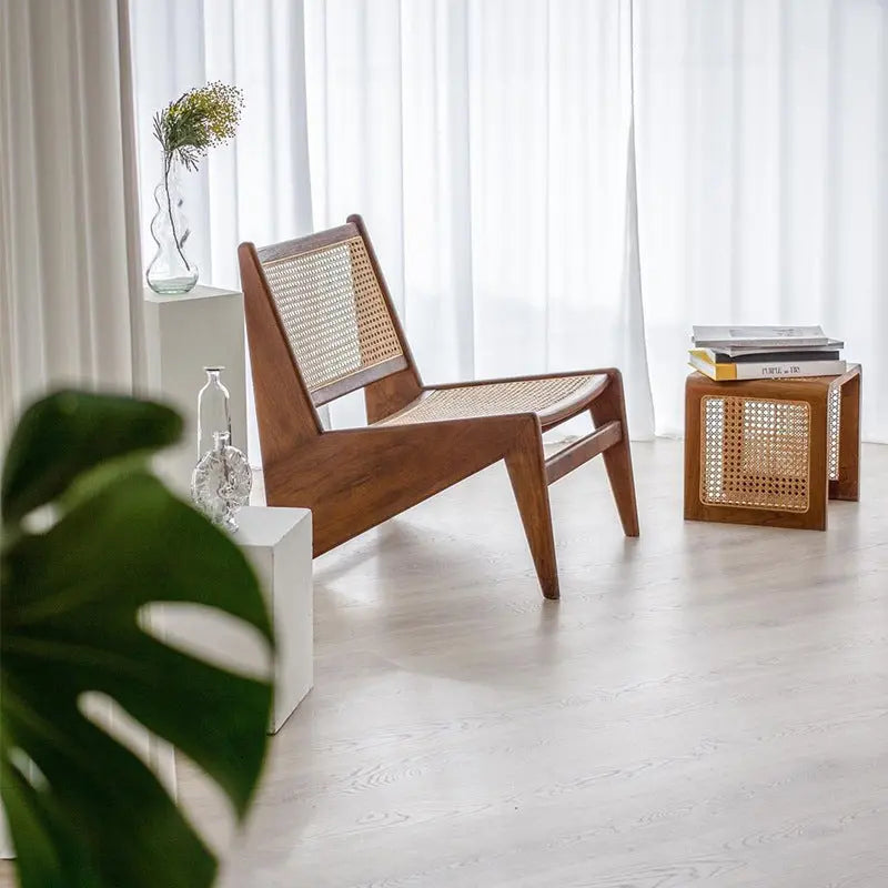 Vine Woven Japanese Solid Wood Coffee Table Londecor