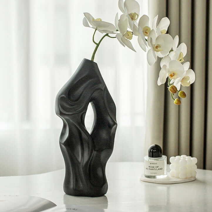 Black vase