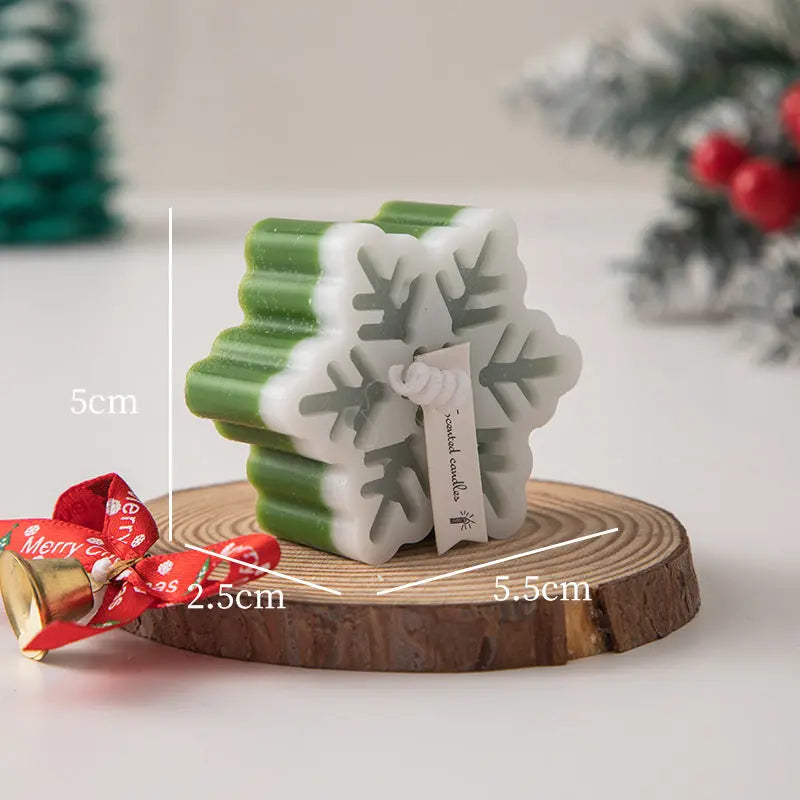 Christmas Gift Snowflake Candle Londecor