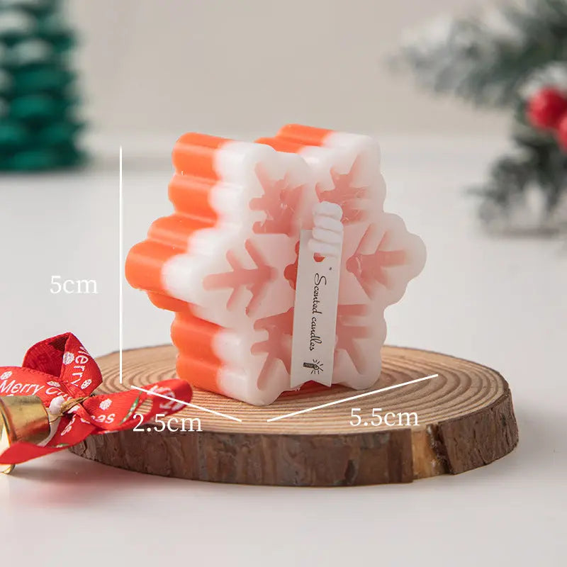 Christmas Gift Snowflake Candle Londecor