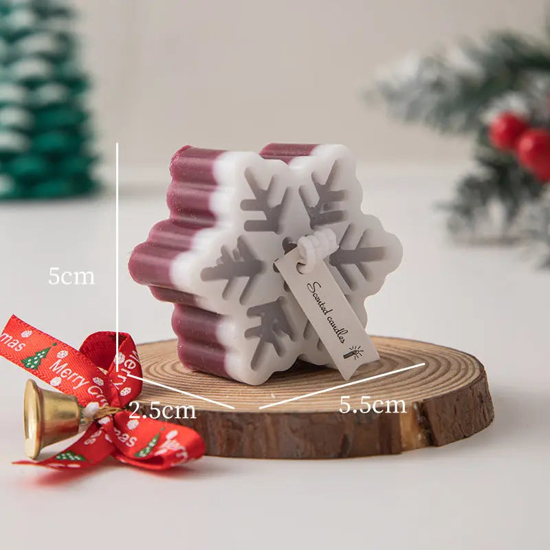 Christmas Gift Snowflake Candle Londecor