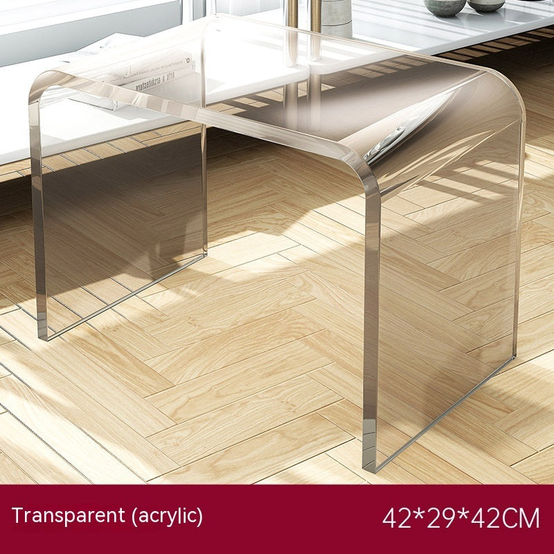 Modern Minimalist: Acrylic Coffee Table (Light Luxury, Side Table/Nightstand)