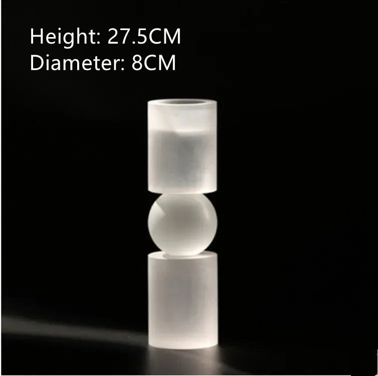 Crystal Electroplating Frosted Candle Holder Londecor