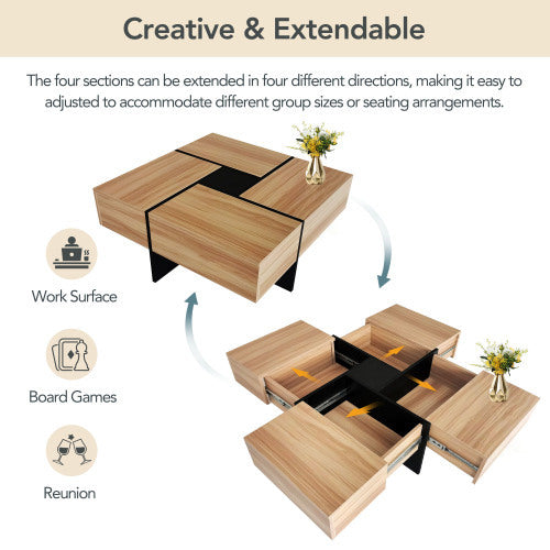 Coffee Table with Hidden Storage