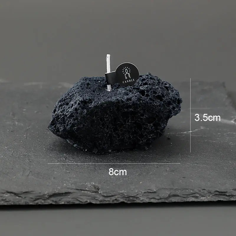 Meteorite Stone Candle Londecor