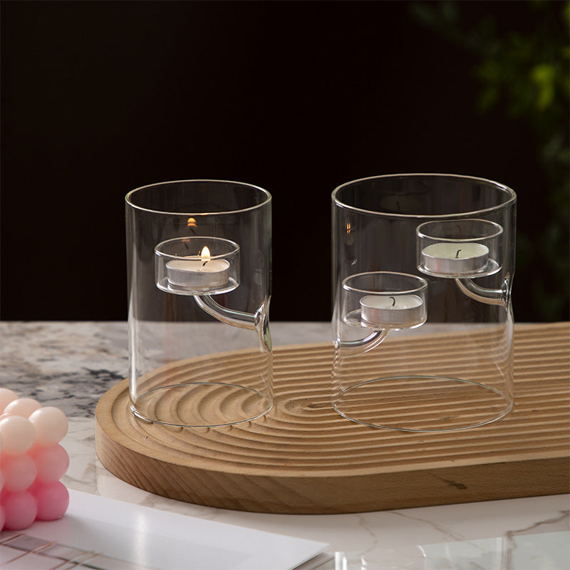 Glass Candle Holder