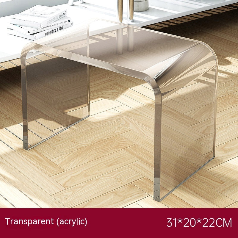 Modern Minimalist: Acrylic Coffee Table (Light Luxury, Side Table/Nightstand)