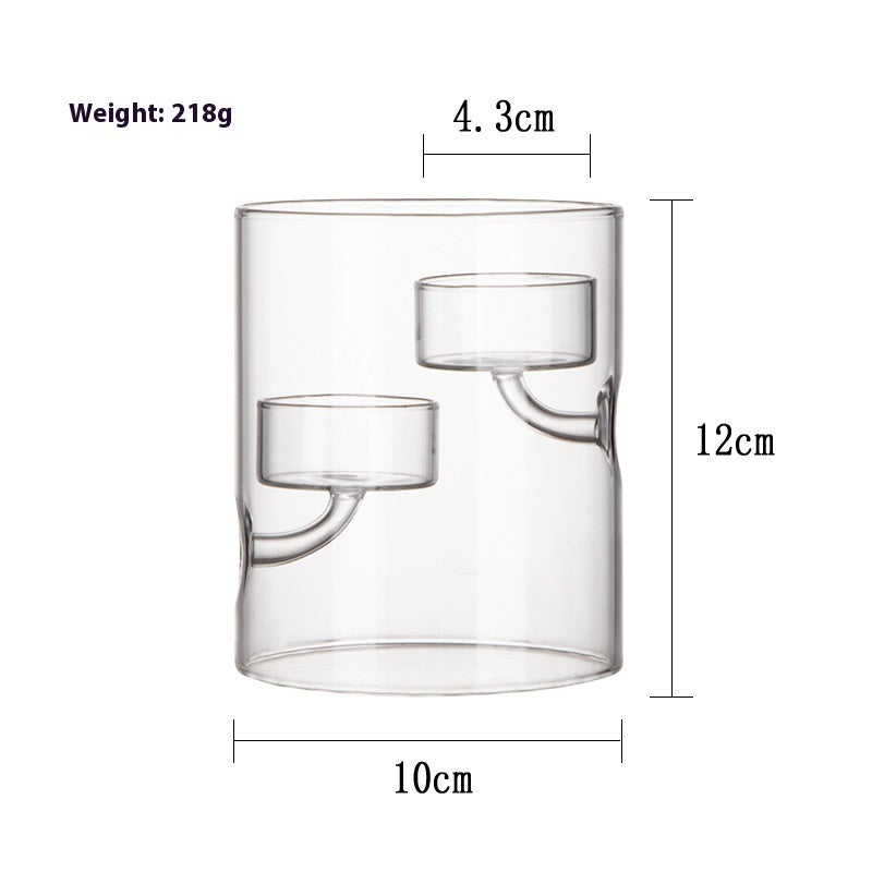 Glass Candle Holder