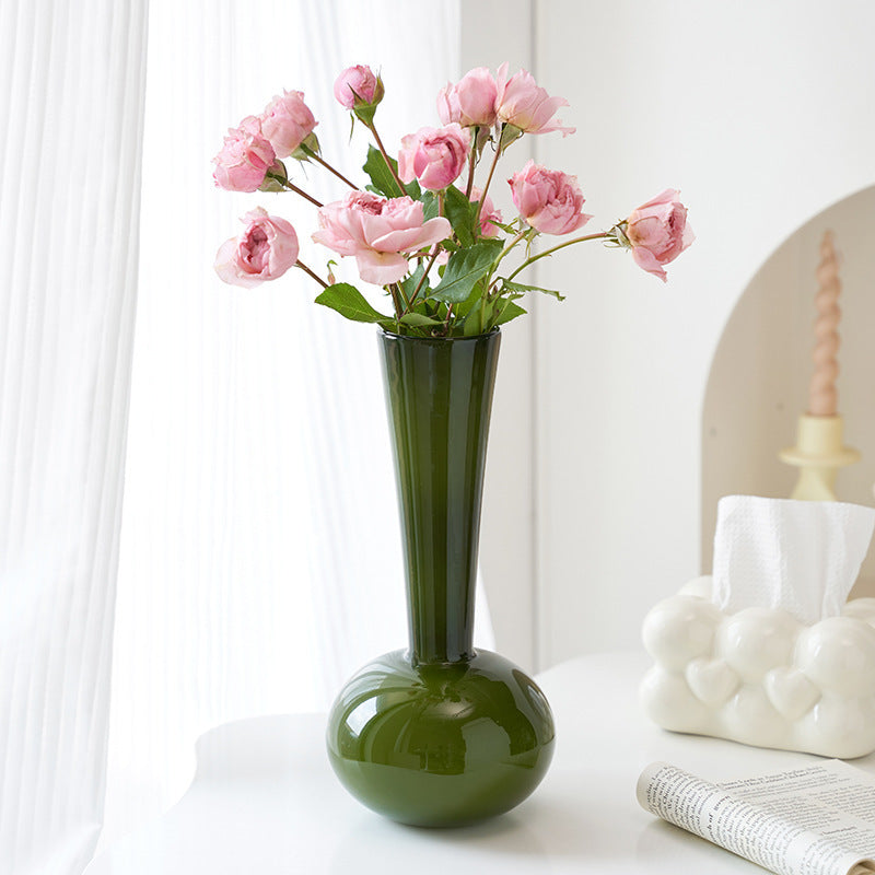 French Antique Glass Vase Londecor