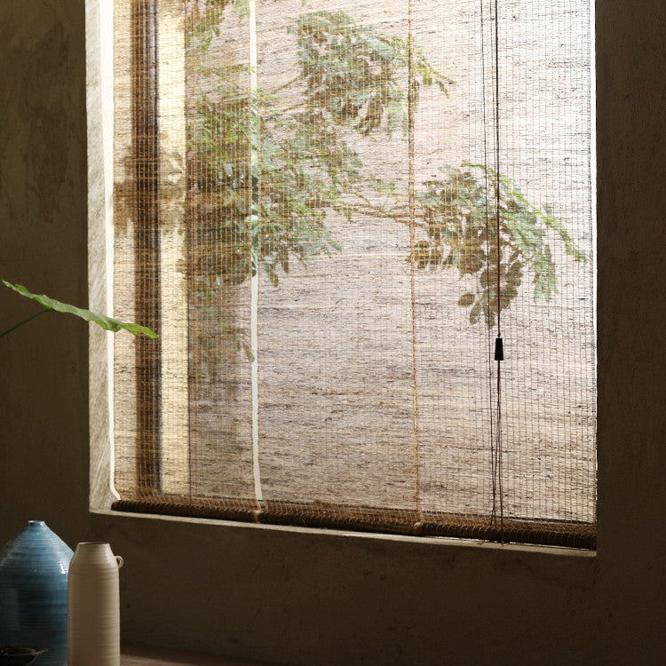 Ramie Roller Blind: Eco-Friendly Japanese Tea Room Style (Retro)
