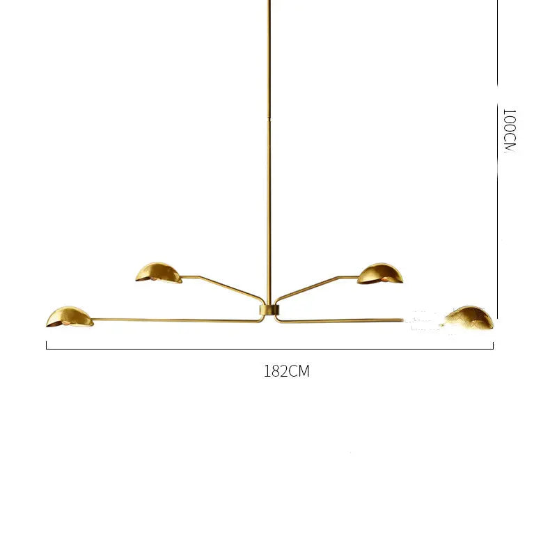 Minimalist Full Copper Creative Fashion Chandelier Londecor