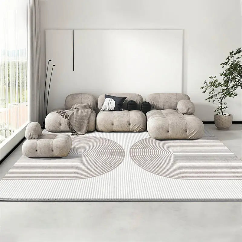 Minimalist Line Thickened Art Carpet Nordic Fluffy Soft Non-slip RUG Londecor