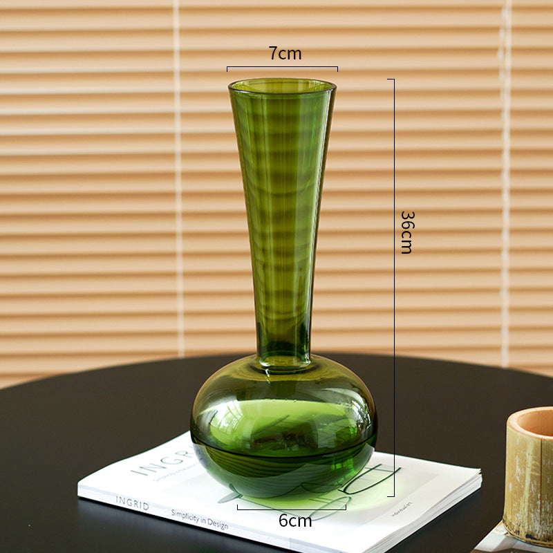French Antique Glass Vase Londecor