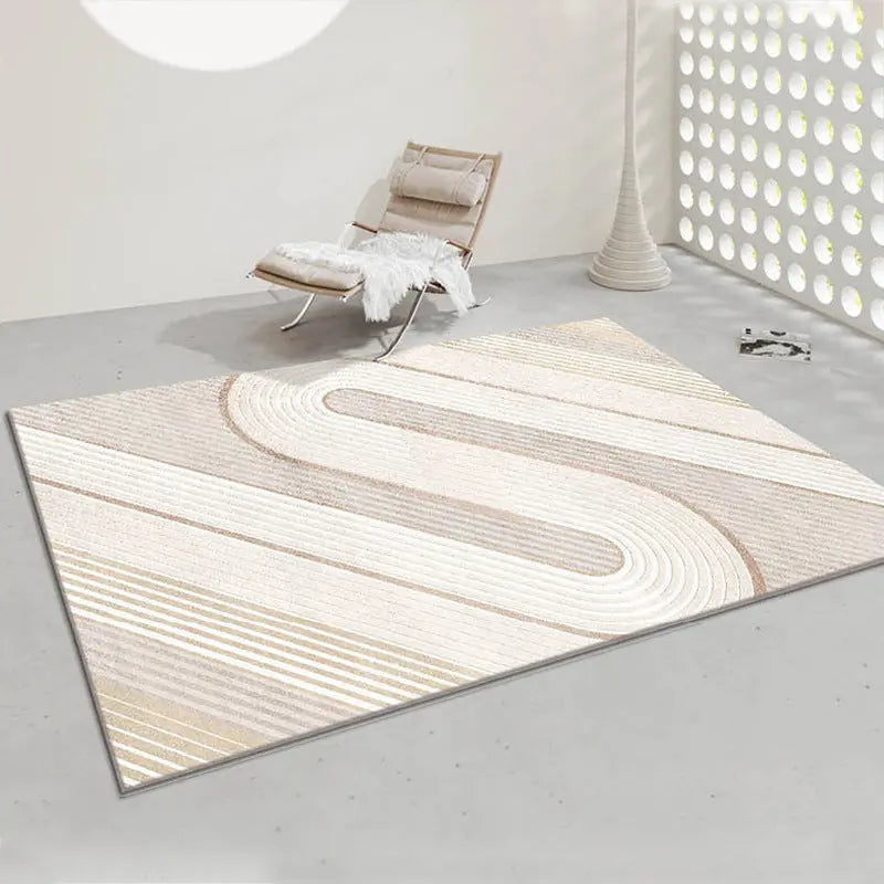 Minimalist Line Thickened Art Carpet Nordic Fluffy Soft Non-slip RUG Londecor