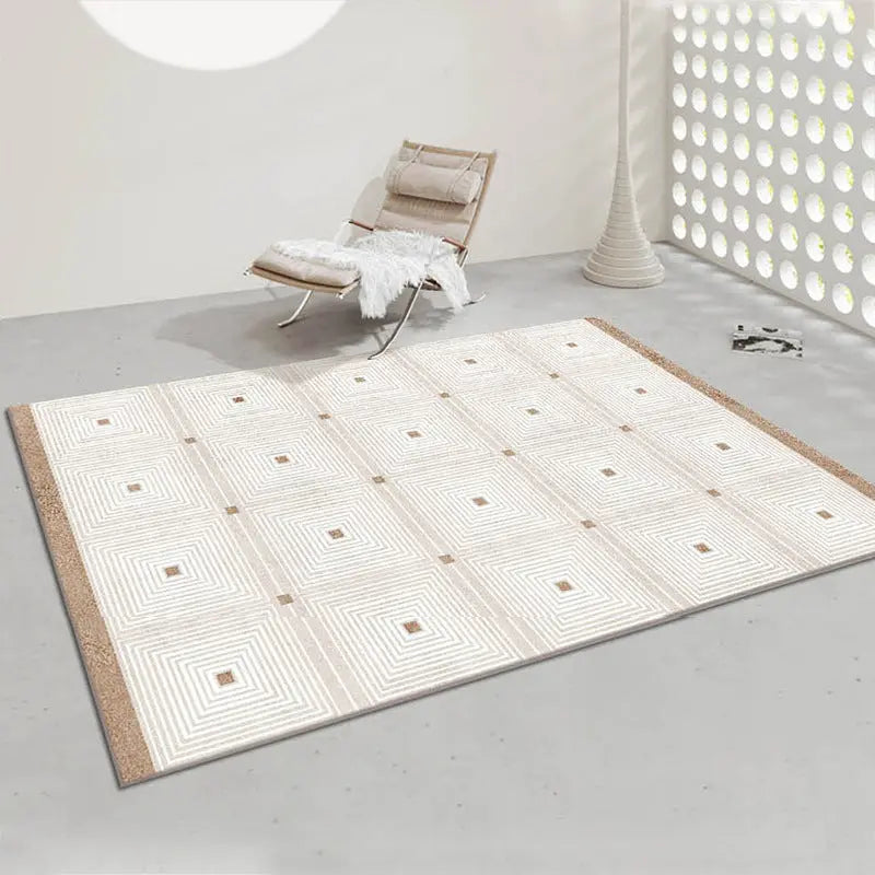 Minimalist Line Thickened Art Carpet Nordic Fluffy Soft Non-slip RUG Londecor