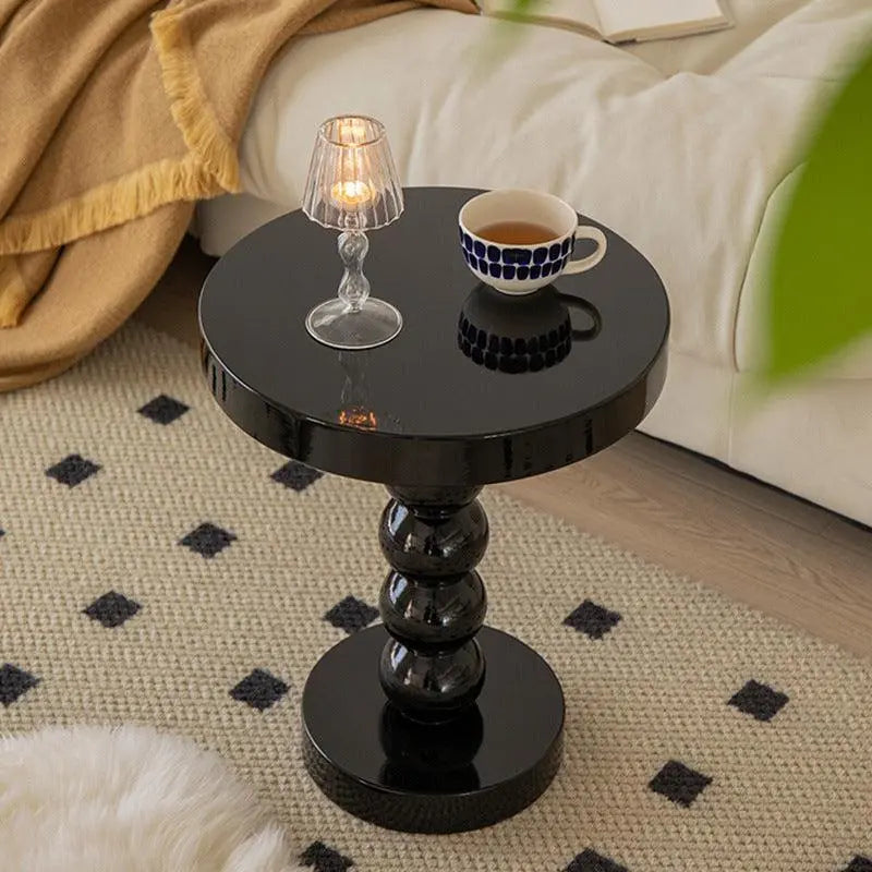 Vintage Solid Wood Round Side Table - Londecor