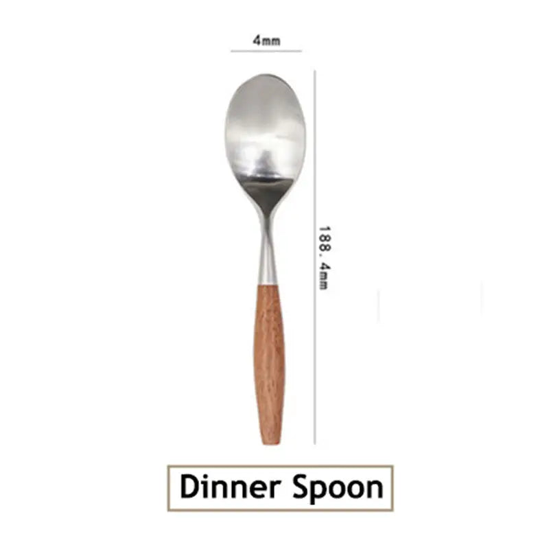 Stainless Steel Cutlery Set With Log Handle Londecor