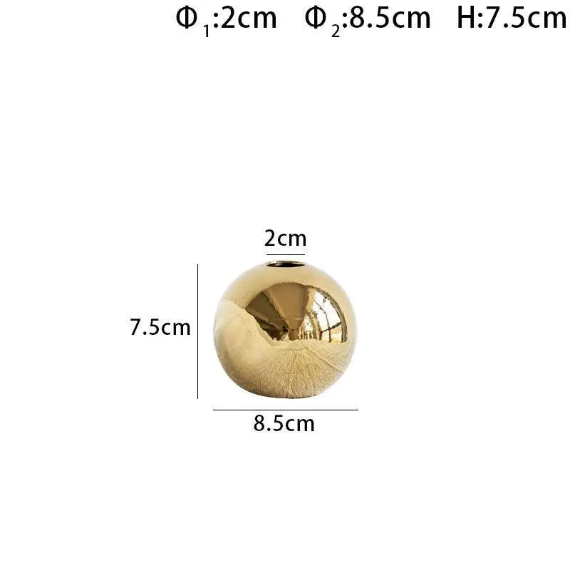 Ceramic Gold Vase - Londecor