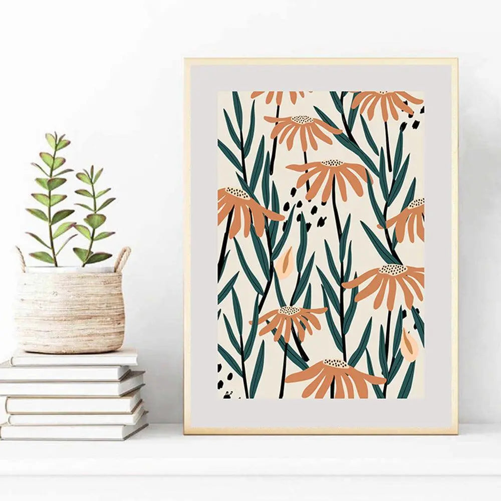 Abstract Painting Morandi Geometric Canvas Painting - Londecor