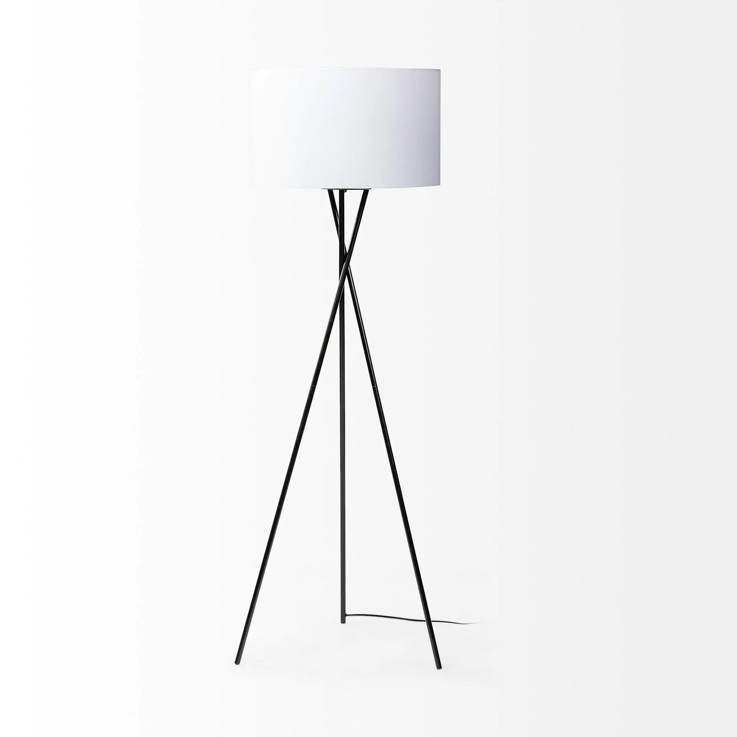 Black Metal Tripod Floor Lamp-1