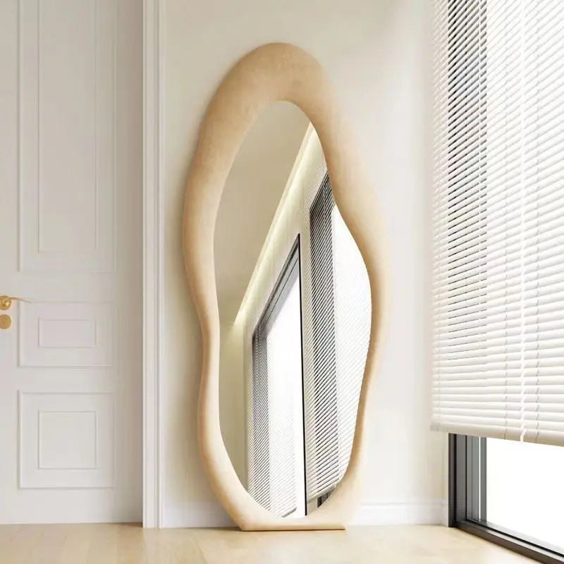 Irregular Mirror Falling Against The Wall Londecor