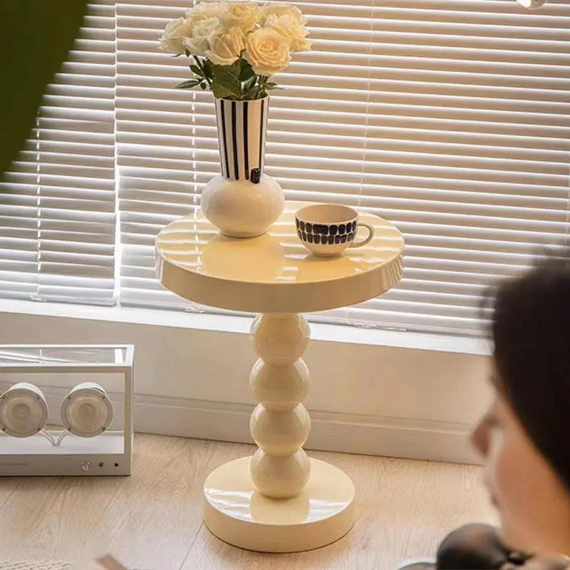 Vintage Solid Wood Round Side Table - Londecor