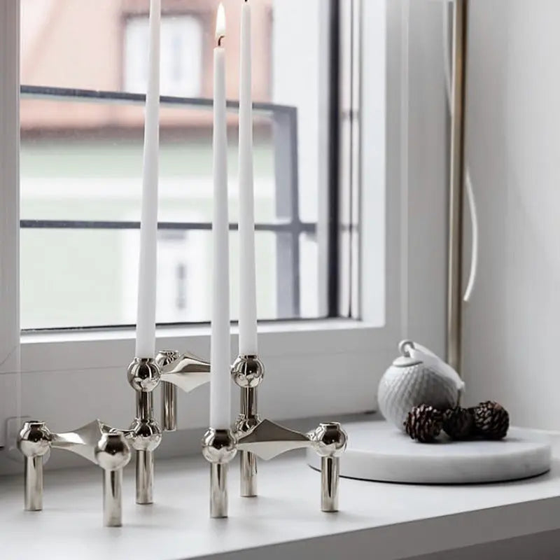 Stainless Steel Stackable Candle Holder Londecor