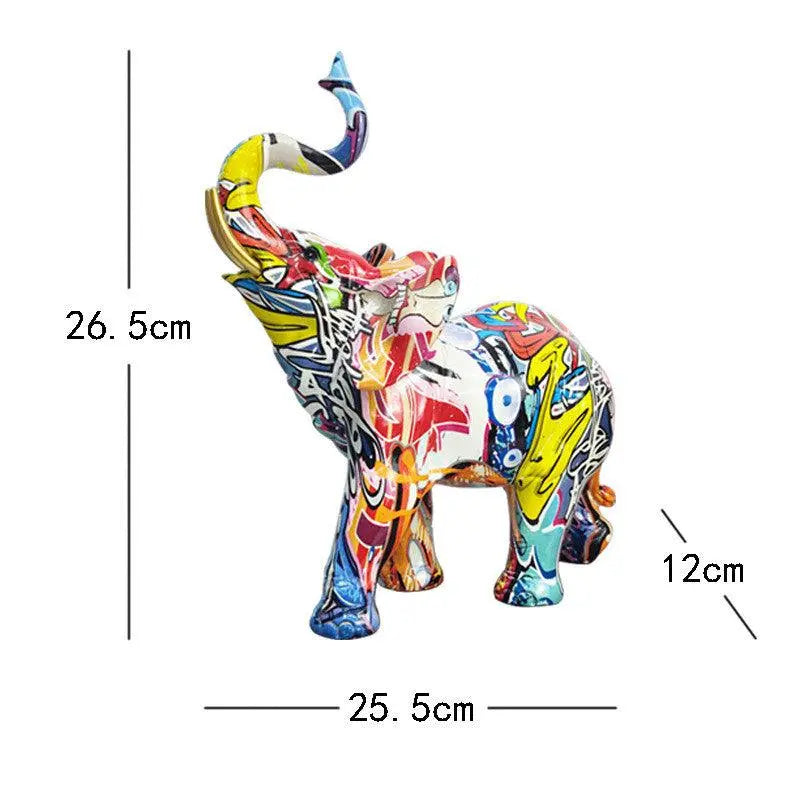 Exclusive Colorful Elephant Resin - Londecor
