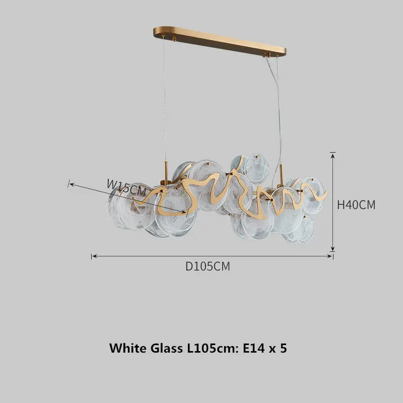 Modern Minimalist Glass Chandelier Londecor