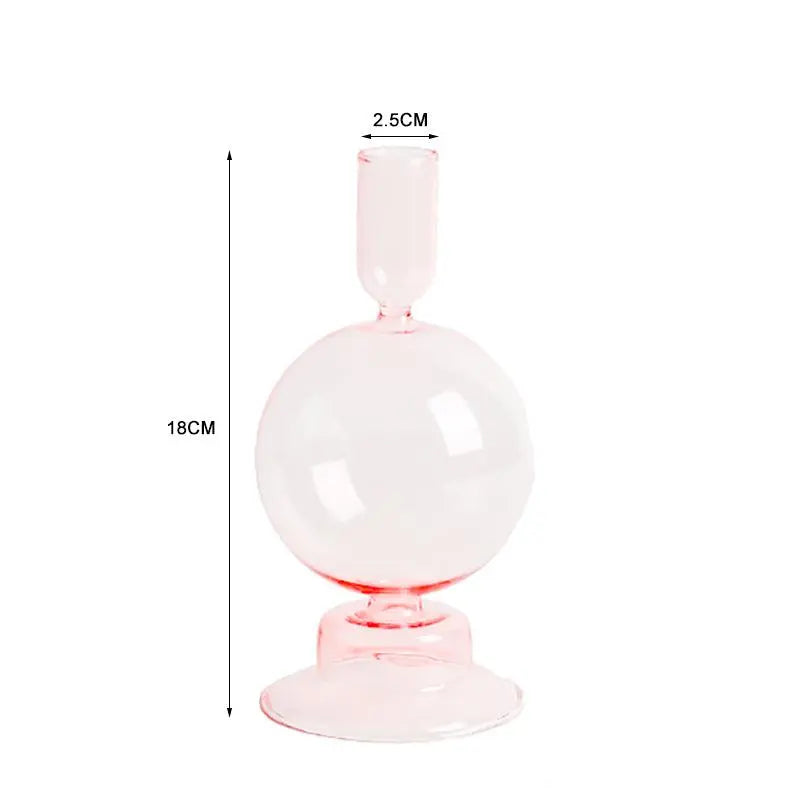 Glass Candle Holder Decoration - Londecor