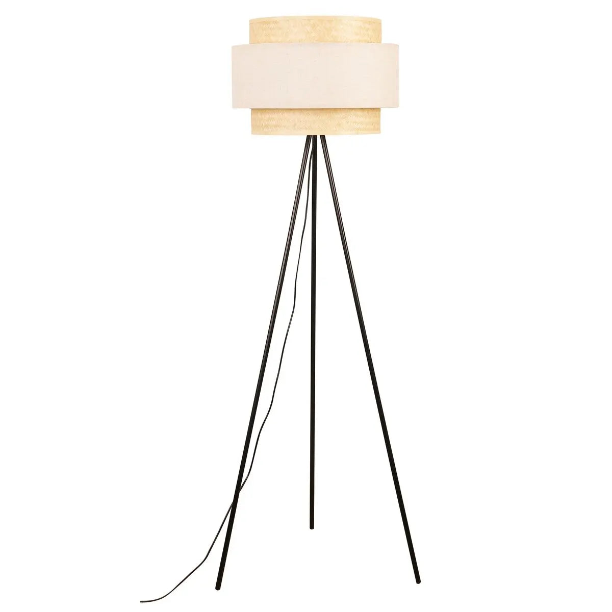 Floor Lamp DKD Home Decor Polyester Bamboo (50 x 50 x 163 cm)-1