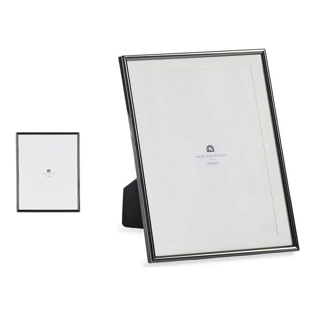 Photo frame Black Crystal Steel (15 x 20 cm)-1