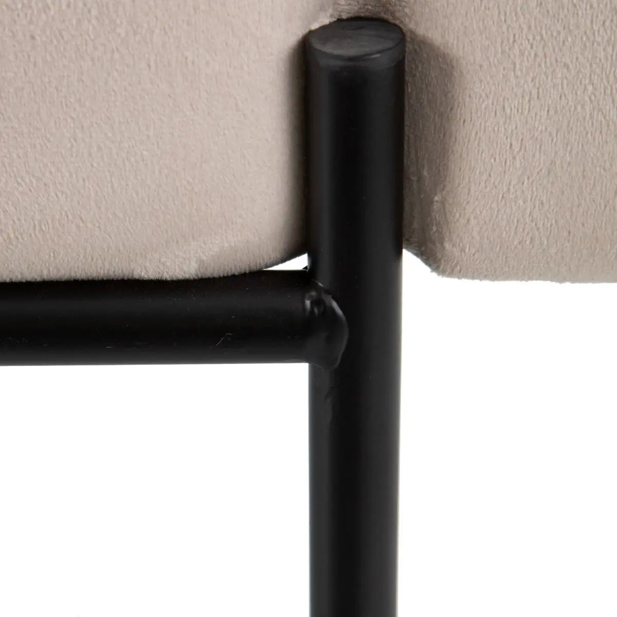 Sofá Chaise Longue 140 x 59 x 42 cm Bege Metal Madeira-4
