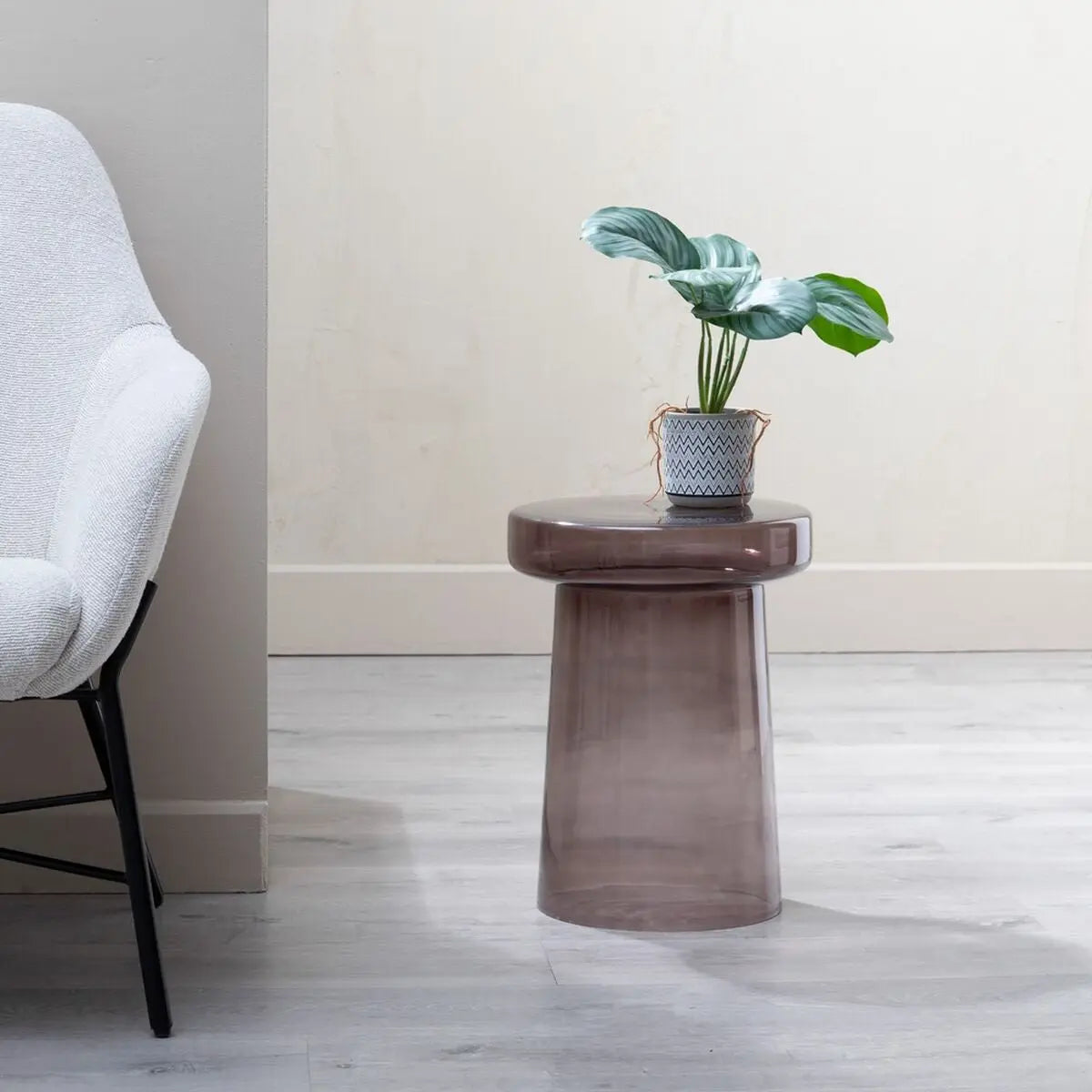 Side table Crystal Grey 30 x 30 x 40 cm-7