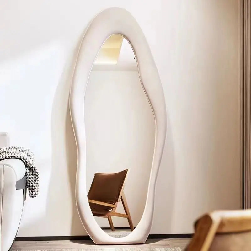 Irregular Mirror Falling Against The Wall Londecor