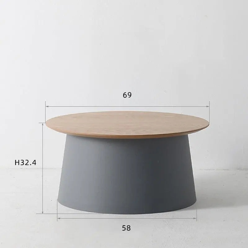 Simple Solid Round Coffee Table - Londecor