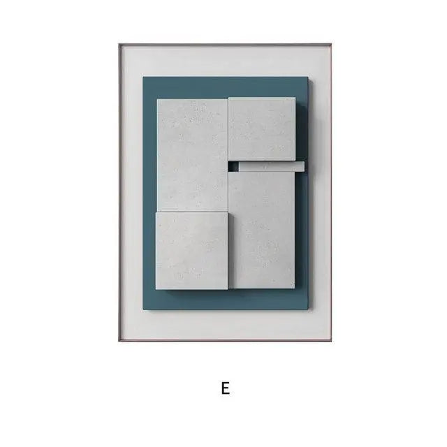 Geometric Abstract Wall Art Canvas Painting - Londecor