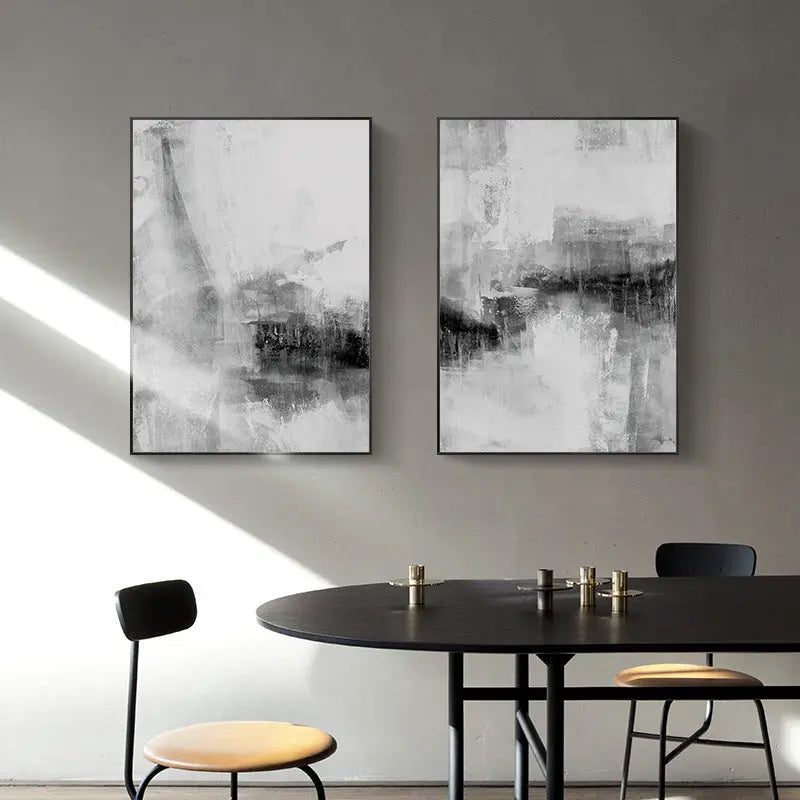 Nordic Simple Gray Abstract Texture Decorative Painting Londecor