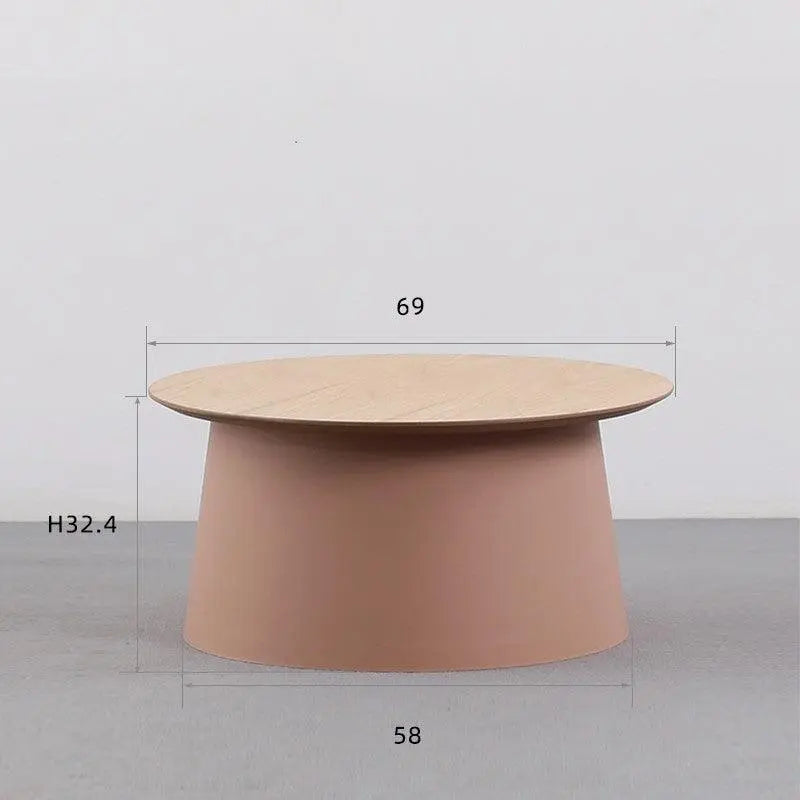 Simple Solid Round Coffee Table - Londecor