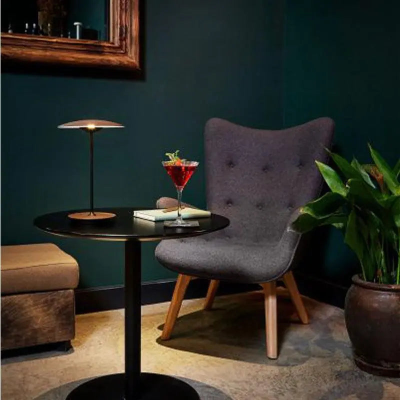 UFO Umbrella Wood Grain Desk Lamp - Londecor