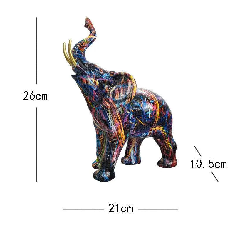 Exclusive Colorful Elephant Resin - Londecor