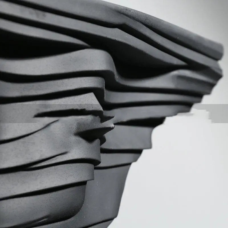 Abstract Figure Double-sided Black Sculpture Decoration Soft Ornament - Londecor