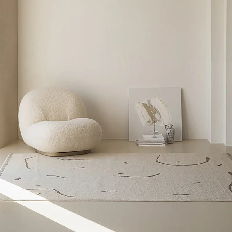 Japanese and Korean Style Geometric Abstraction Carpet - Luxurious Collection Londecor