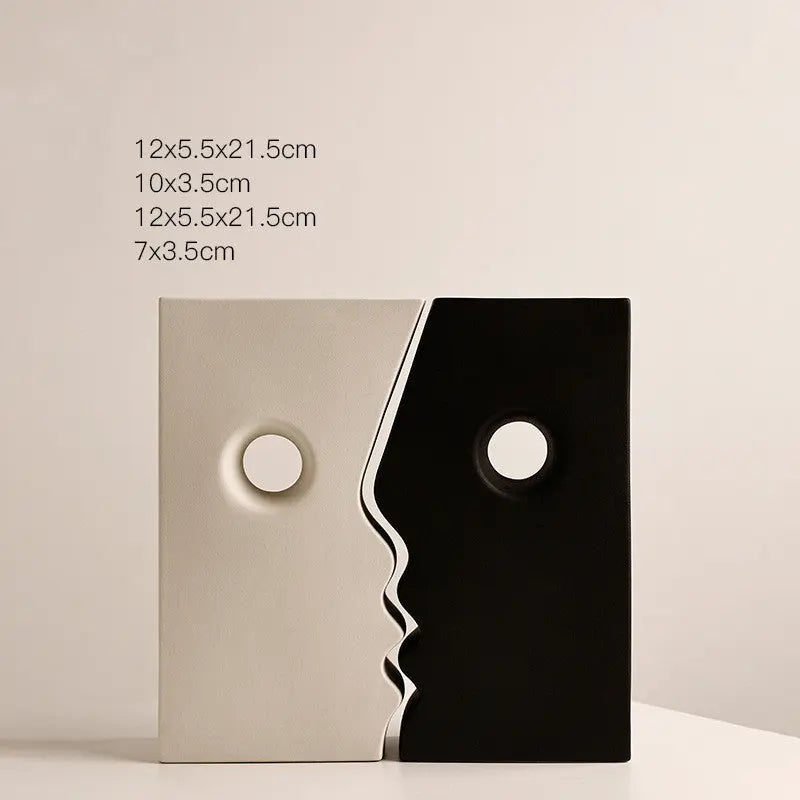 Ceramic Face Vase Decoration Londecor